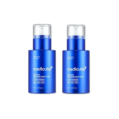 medicube one day exosome shot vs regular facial serums