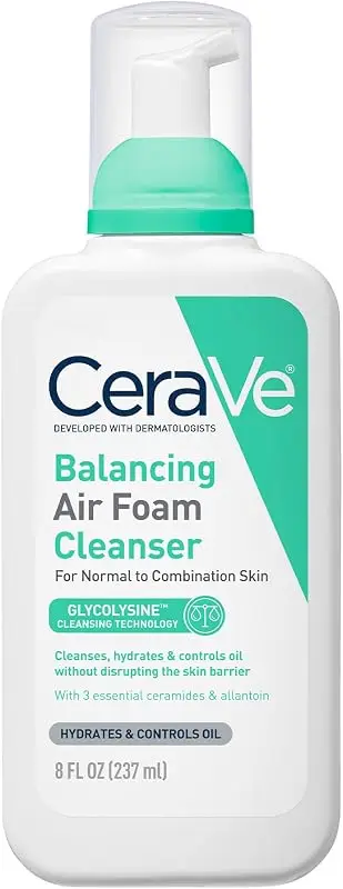 gel vs foam facial cleanser for combination skin